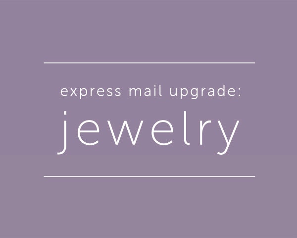 Express Mail Shipping Upgrade - Jewelry Only