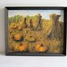 Vintage Framed Painting - Pumpkins - Fall Decor