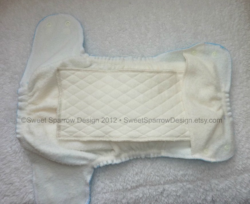 Bamboo ZORB Cloth Diaper Doubler Short Insert