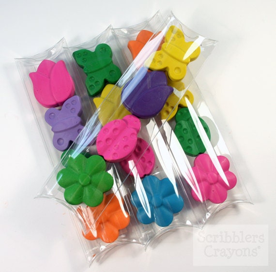 Spring garden crayon stick set of 4 crayons by Scribblers Crayons