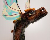 Crooked Horn  Bronze dragon head