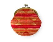 Brocade Red Stripes Coin Purse