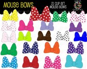 Mouse Bow Clipart Minnie Mouse Inspired Bow Clipart Mouse Bow Digital Clipart Instant Download Il_170x135