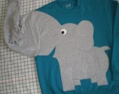 LIMiTED EDITiON Elephant Trunk sleeve sweatshirt sweater jumper MENS M TEAL