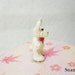 Crochet Bunny Rabbit 0.8 Inch - Tiny Micro Amigurumi Dollhouse Crochet Miniature Animals - Made To Order