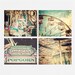 Baby's Room Carnival Decor, Nursery Decor, Circus Prints, Teal Yellow Pink Aqua, Baby Gift, Child's Room, Carousel Prints.