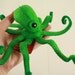 RESERVED FOR THEJILLERS - green felt octopus fascinator