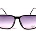 Square black vintage 1980s sunglasses (Chuck)