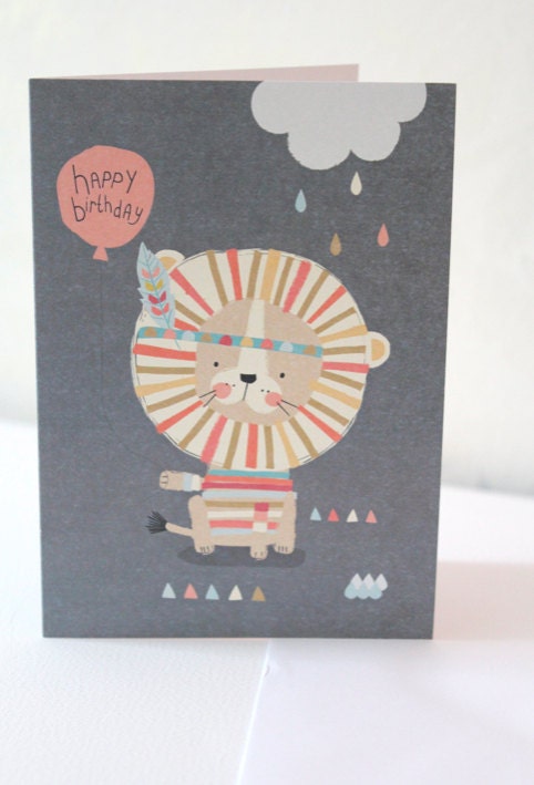 Happy Birthday Little Lion Card