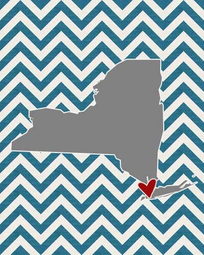 State Chevron Digital Wall Art Decor PRINTABLE 8x10 JPEG File
