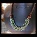 African Turquoise & Wood Necklace