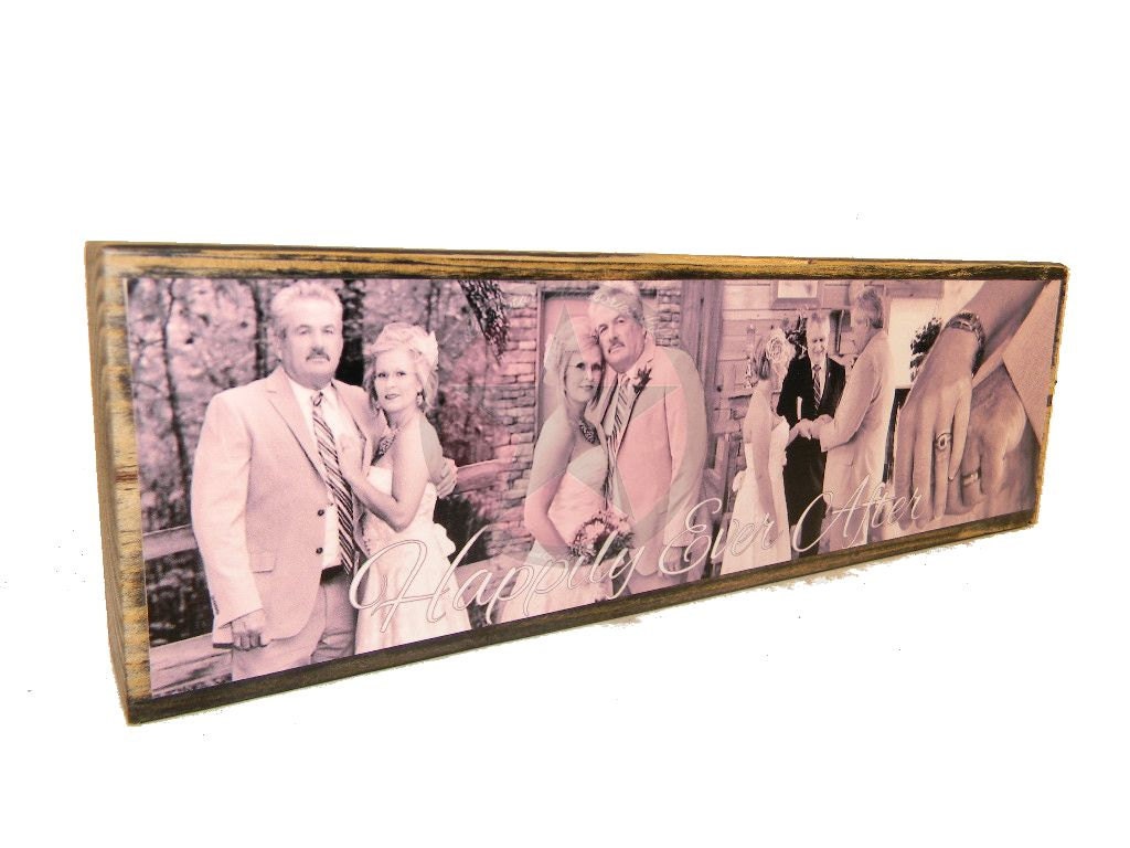PERSONALIZED PHOTO FRAME - Customized Photo Blocks for any phrase,saying, and pictures. Great Gifts anything possible