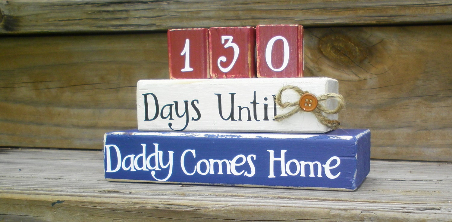 Countdown. Custom military blocks.  Deployment blocks.  Countdown blocks.  Custom wood blocks.  Blocks.