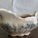 Vintage Green Transferware Gravy Bowl