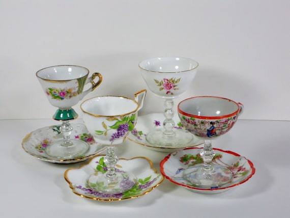 tea / vintage tea glasses teacups glass vintage wine / cup demitasse glasses tea vintage cup    / wine