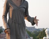 Woman's Hoodie Dress Shirt hemp