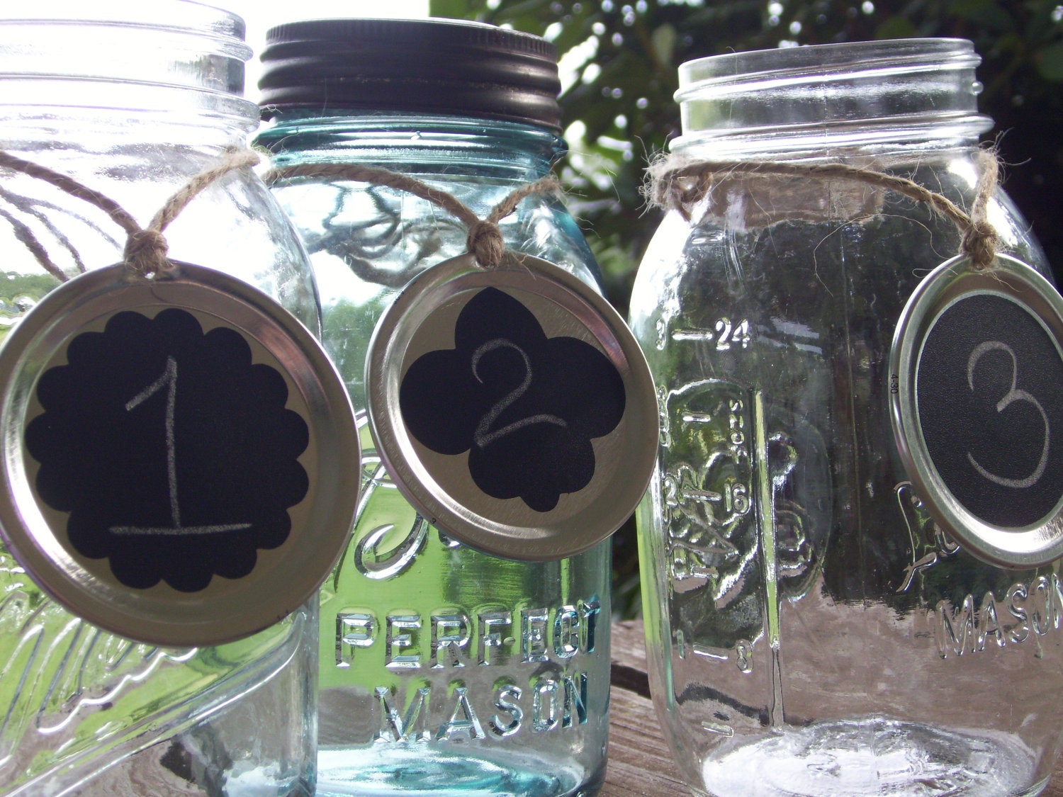 Wedding Centerpiece Mason Jar Lid Centerpiece Chalkboard Table Numbers Wedding Table Centerpieces Mason Jar Wedding Spring Wedding