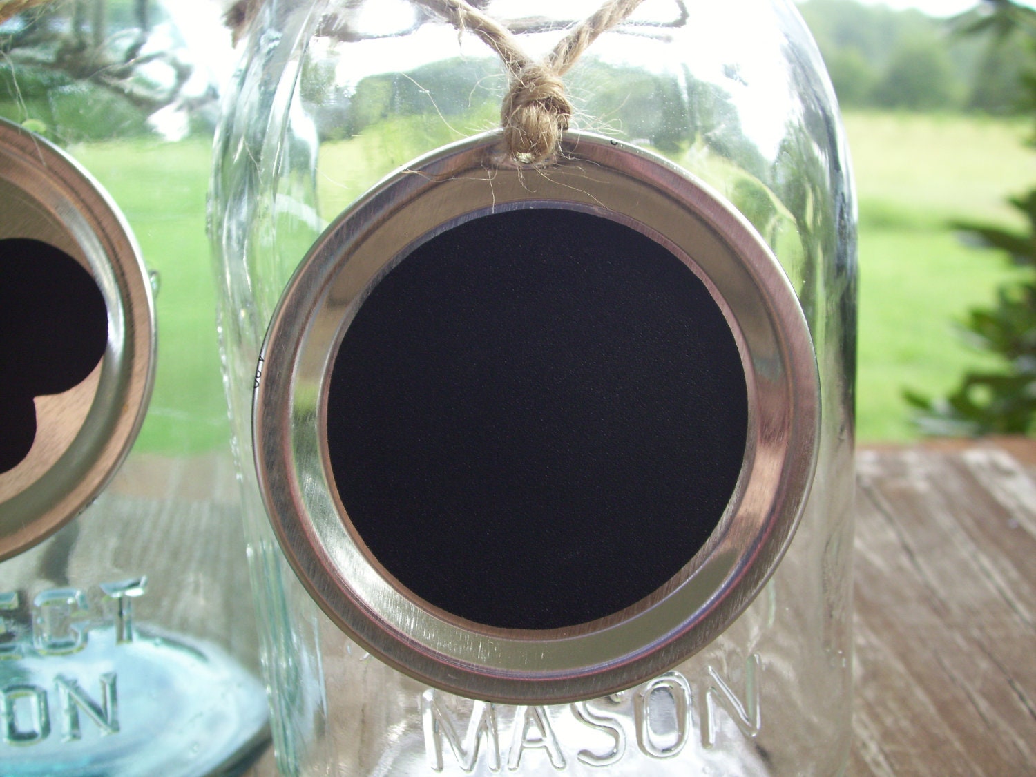 Wedding Centerpiece Mason Jar Lid Centerpiece Chalkboard Table Numbers Wedding Table Centerpieces Mason Jar Wedding Spring Wedding
