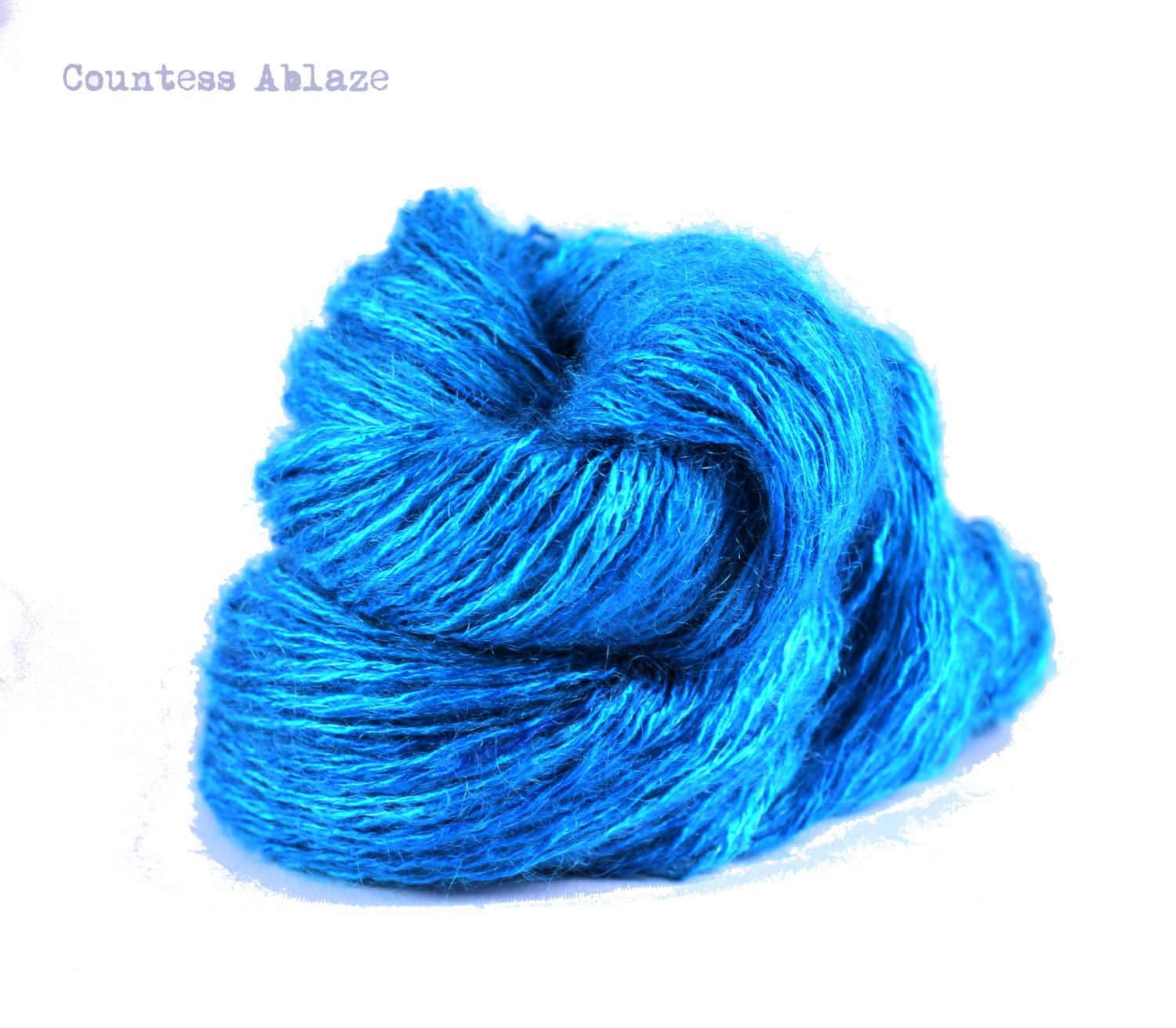Kid mohair silk - fingering weight - hand dyed - "Persia" - UK Seller - The Philosopher
