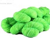 Merino - singles yarn - fingering weight - hand dyed - machine washable - "Acid" - UK Seller - Tia Merino