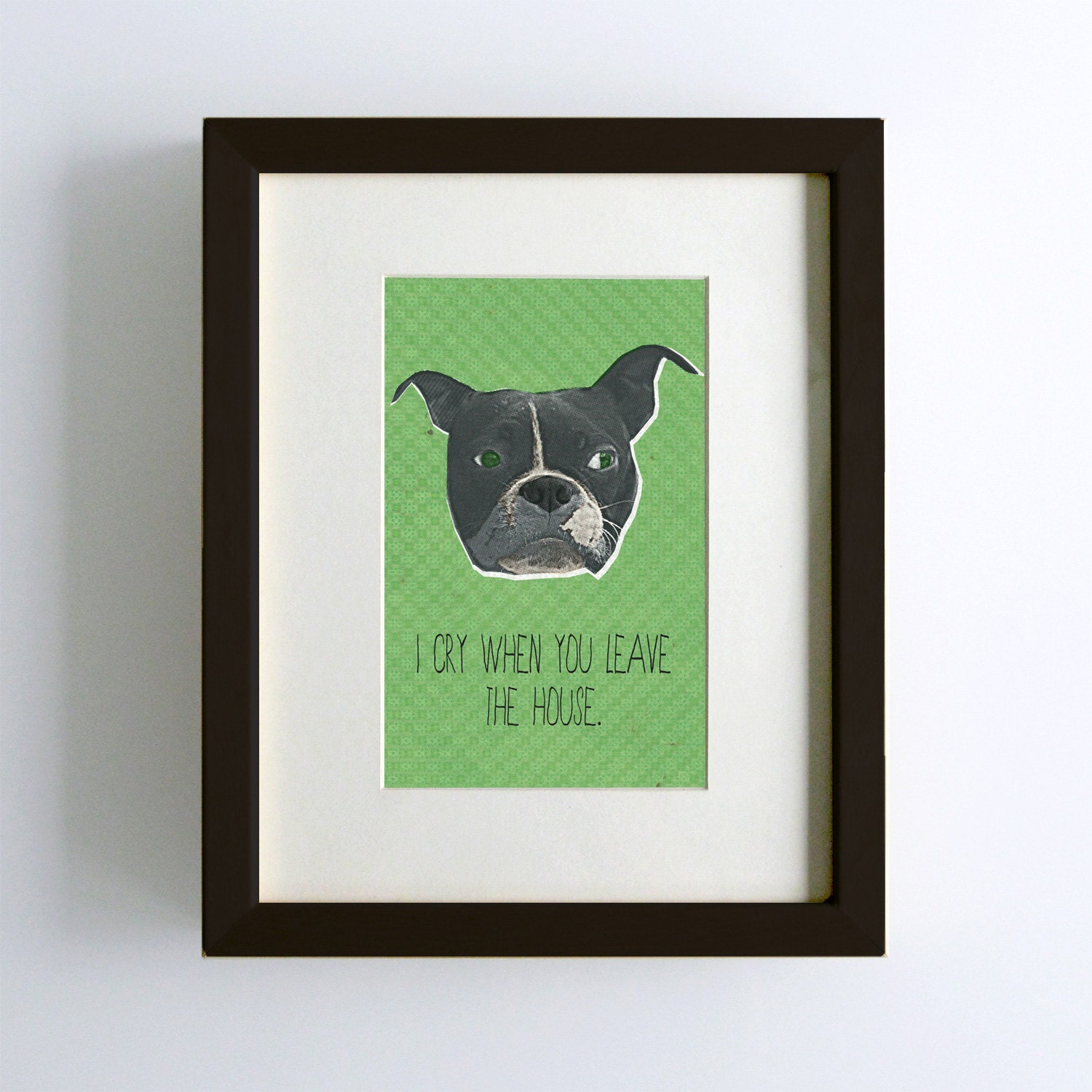 Boston Terrier Dog Print