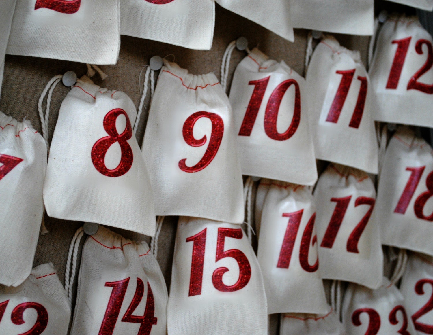 Advent calendar 25 cloth bags Il_570xn