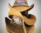 Florida Gators Cowgirl Cowboy Hat UF Collegiate University Embellished Straw Hat