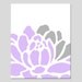 SALE - Floral Print - 8x10 Abstract Floral Petal Print - Faint Lilac Purple, Pale Gray, White