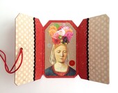 miniature mixed media shrine - Guadalupe