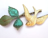 Woodland Bridal Hair Accessories Gold Bird Branch Leaves Hair Piece Bobby Pins Clips Handmade Bridesmaids