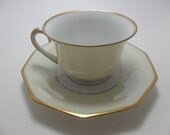 Vintage Heinrich SET OF 4 Colonial Cups and Saucers Selb Bavaria 1960s Mid Century