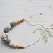 Classic Nursing Necklace / Teething Necklace - light grey and cream white