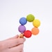 Long-Tailed Round Wooden Teething Ring - Rainbow Baby Toy - KangarooCare