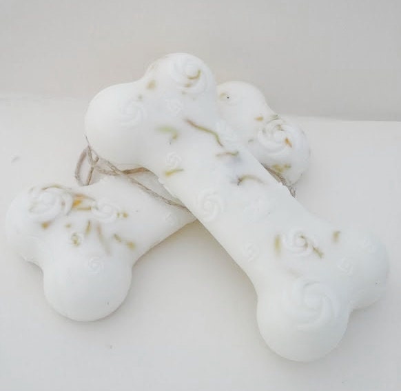 Doggie Dope Soap on a Rope - All Natural - BIG BAR of Soap - Dog Shampoo Bar with Essential Oils - Dog Bone - Dog Gift
