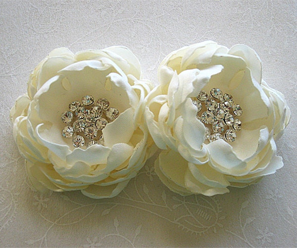 Ivory Wedding Hair Clip - Hair Clips for Bride, Bridesmaid, Flower Girl or Formal Occasion