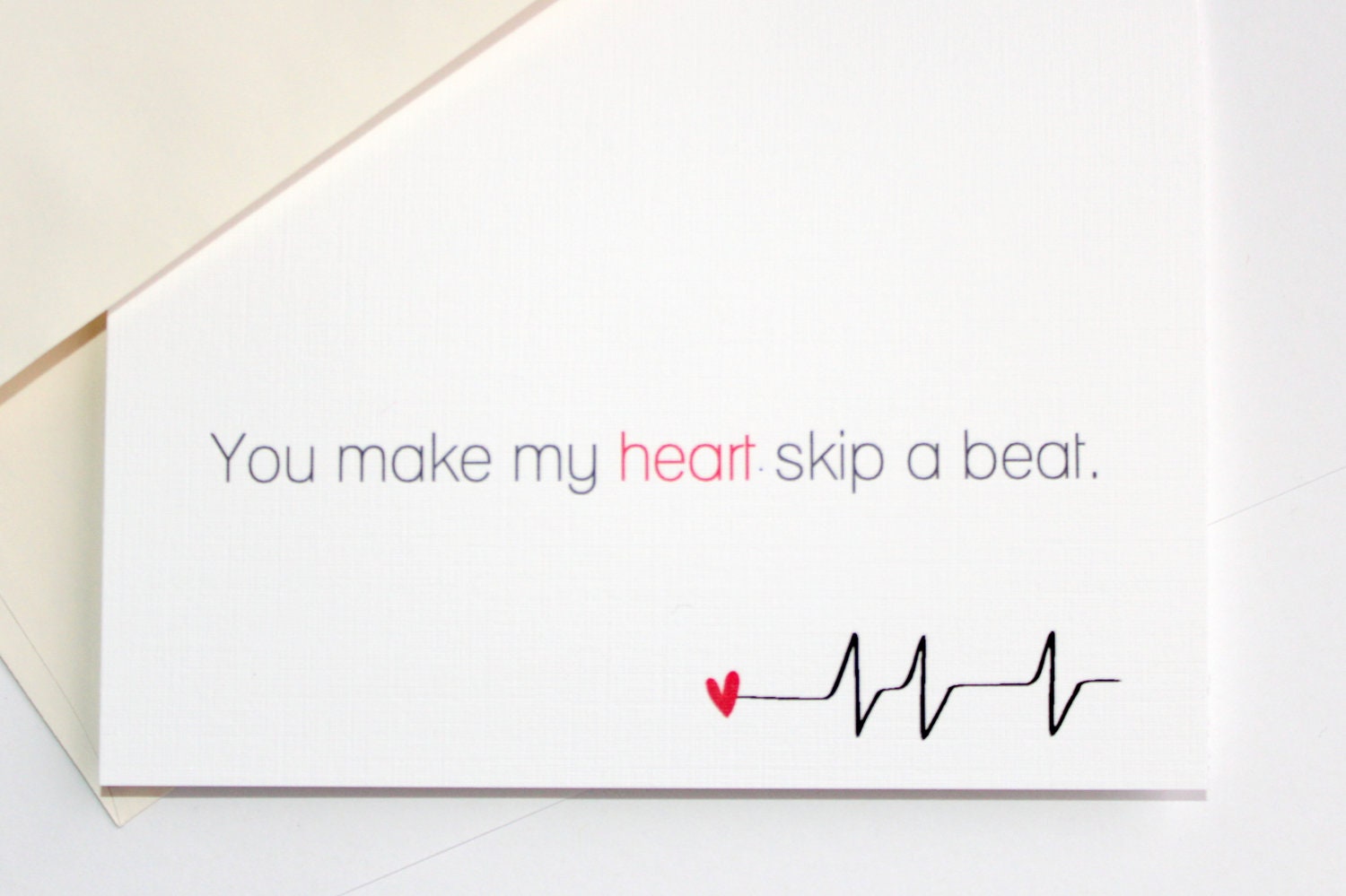 Anniversary Card. I Love You Card. Wedding Card - Skip a Beat