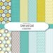 Digital paper pack in turquoise and gold, digital backgrounds - 12 jpg files 12x12 - INSTANT DOWNLOAD Pack 278