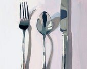 kitchen art - giclee print - "Silverware"