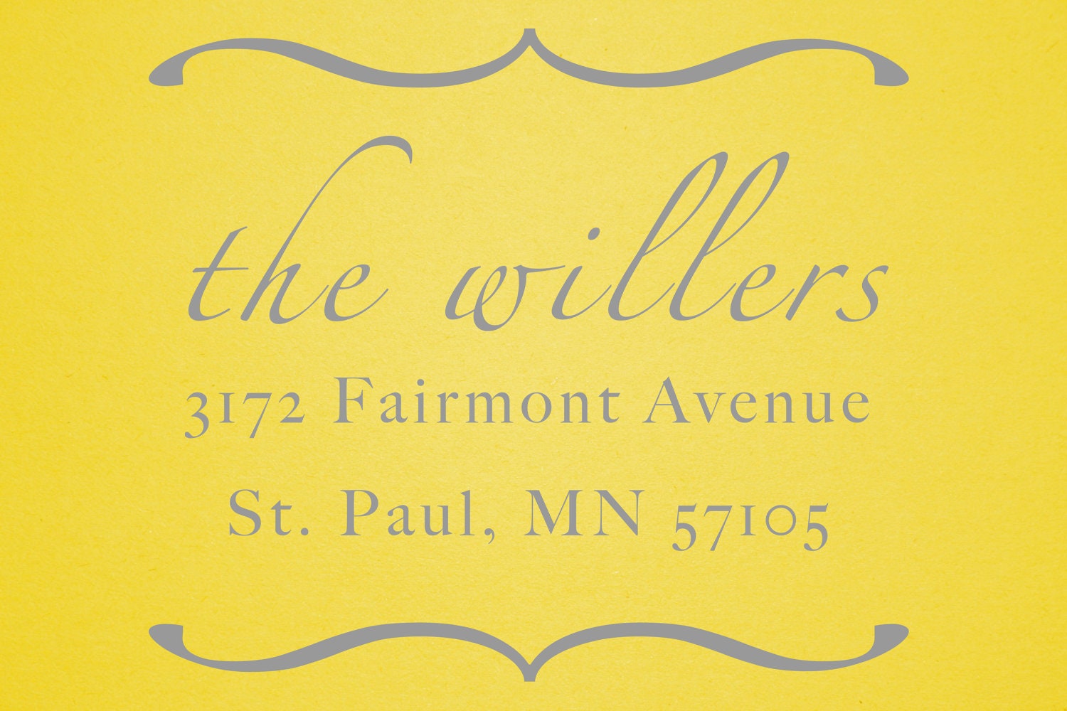 Address Stamp Calligraphy Custom Address Stamp