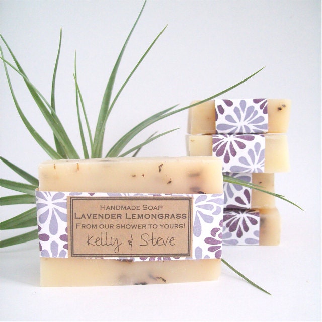 Custom Wedding or Bridal Showers Favor Handmade Soap (10) bath and beauty