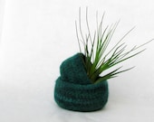 Felted bowl emerald green - Nesting bowls  - Cozy gift Air plant holder ring holder
