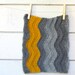 Chevron Cowl - Tube scarf - Chunky grey and mustard - stripe luxury alpaca -  fall accessory  -  man woman - Coupon "SPECIAL" - 15% OFF