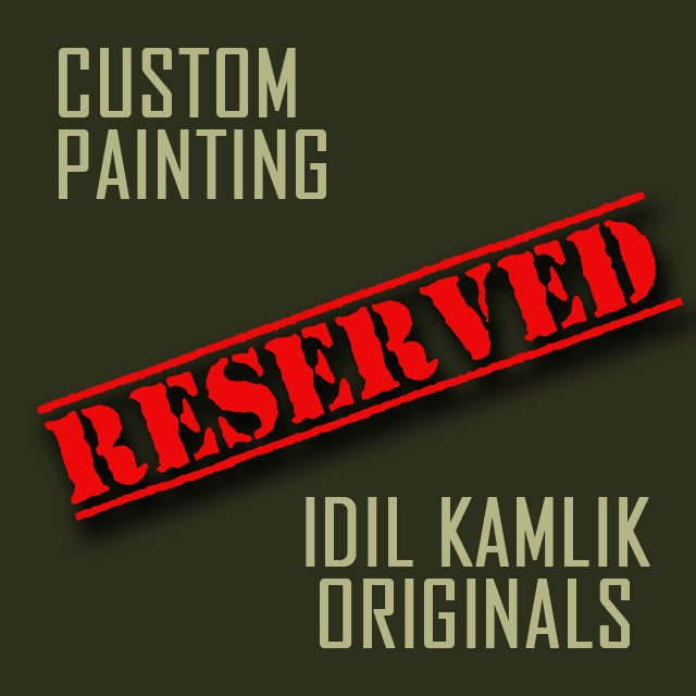 Original Modern Abstract Painting Contemporary Fine Art by Idil Kamlik