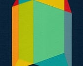 Giclee print - "Planes" - 13" x 16" modern geometric abstract art