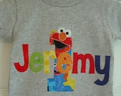 Personalized First Birthday Shirt - Sesame Street
