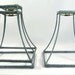 Lamp Shade Frames Square Bell for Table Wire Hand Made NYC 3 Pieces