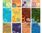 Zodiac Magnet 2" x 3.5" - Aquarius, Pisces, Aries, Taurus, Gemini, Cancer, Leo, Virgo, Libra, Scorpio, Sagittarius, Capricorn