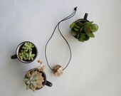 Faceted maple necklace