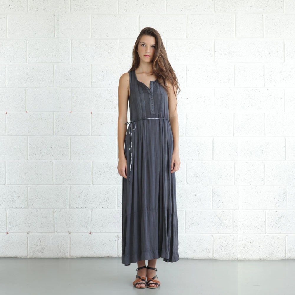 Summer Maxi Dress - Grey