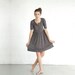 Gray Dress, grey kimono dress.